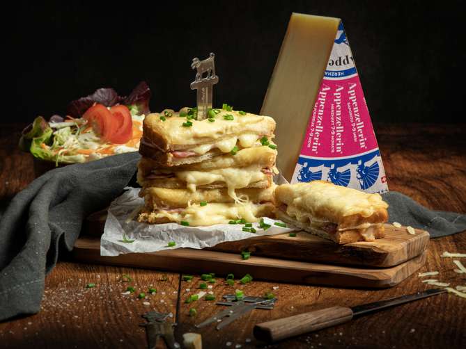 Croque Monsieur mit Appenzellerin